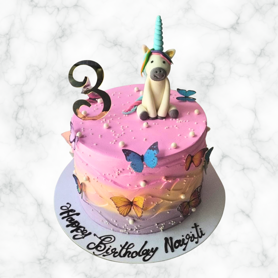 Butterfly Unicorn Cake