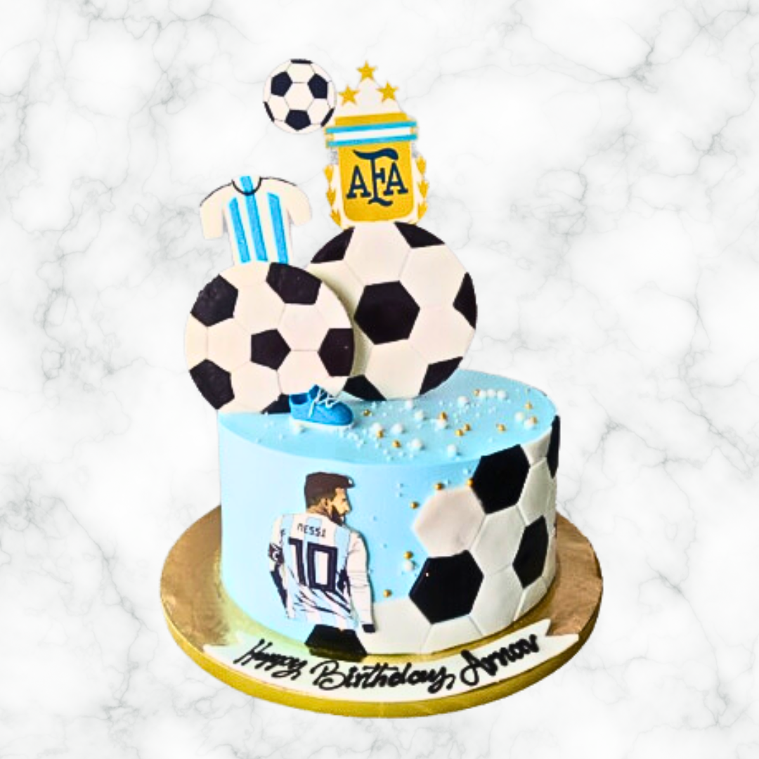 Football 'Messi' Victory Cake