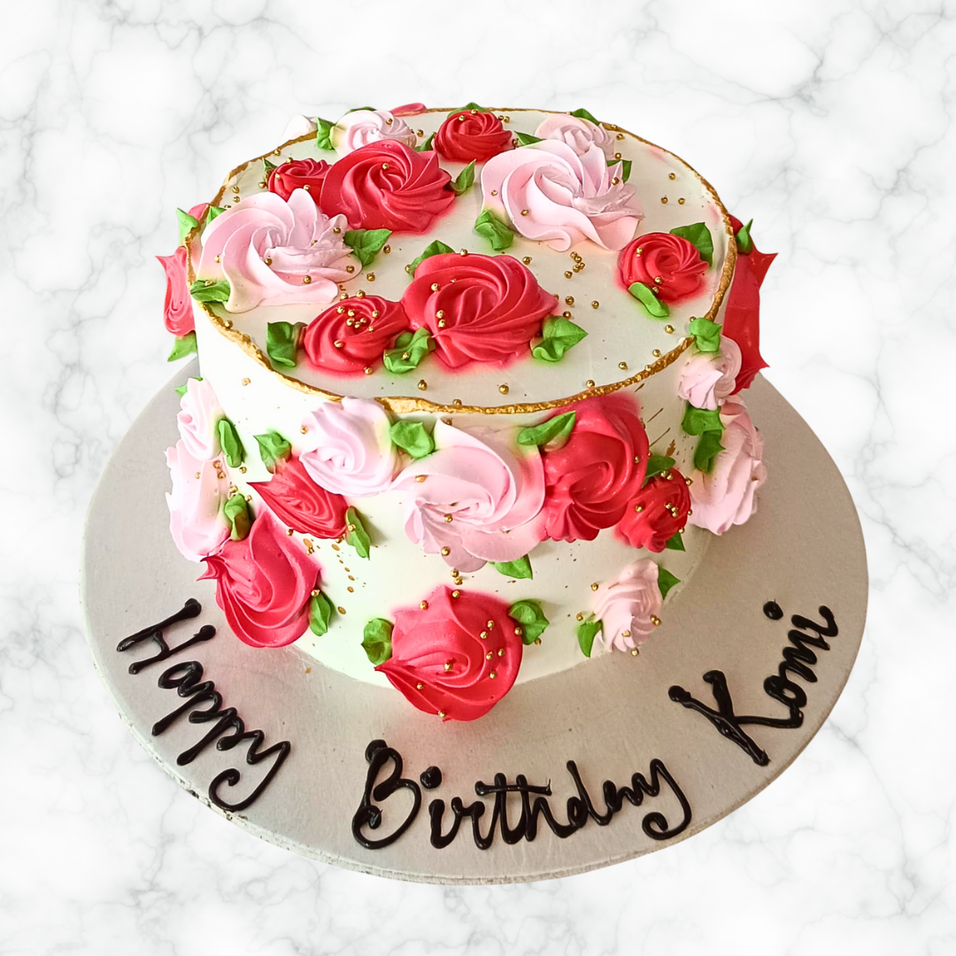 Blush Pink Floral Cake