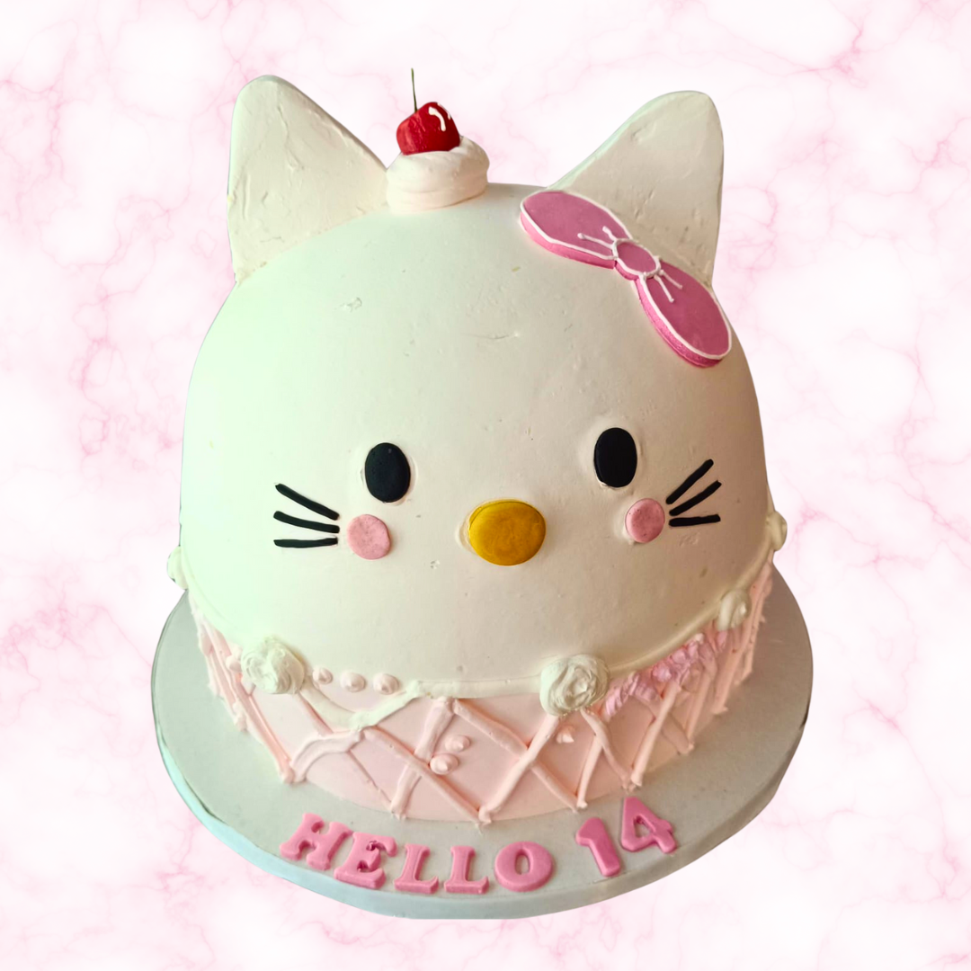 Adorable Hello Kitty Birthday Cake