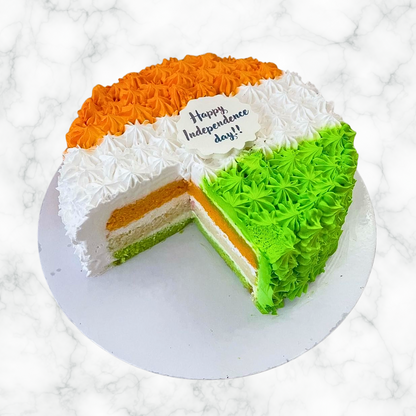 Tri Colour Cake