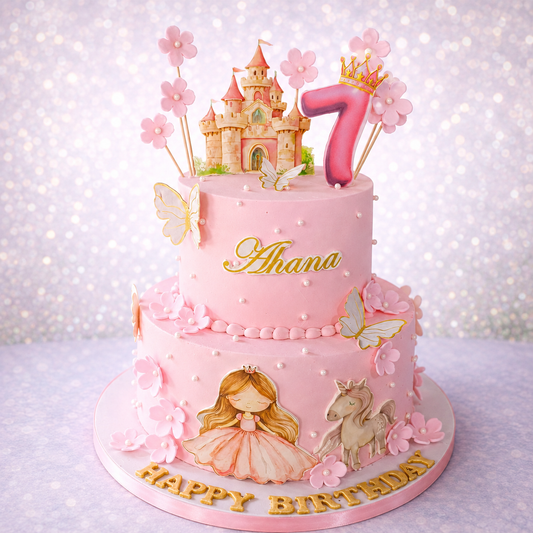 Princess Castle Cake