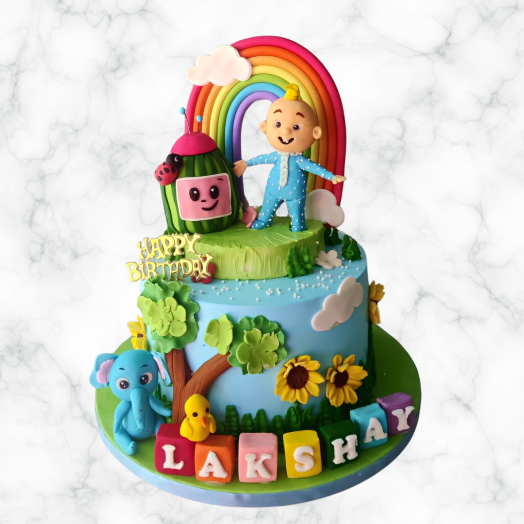 Cocomelon Rainbow Theme Cake – Cakes All The Way