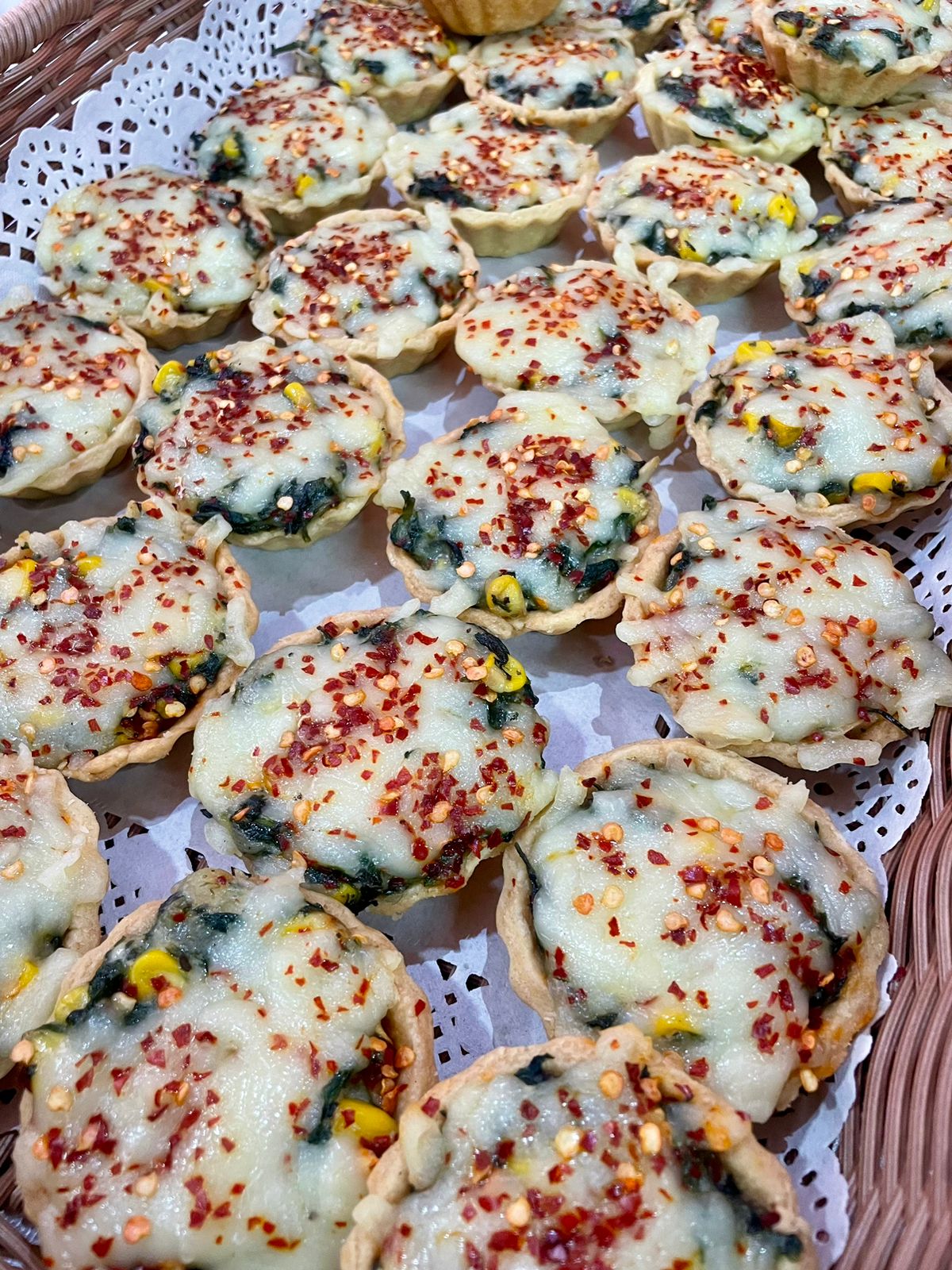 Corn & Spinach Quiche (30pcs)