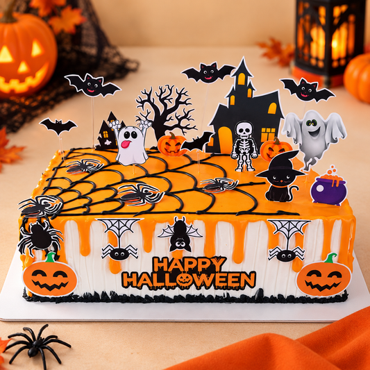 Halloween Spooky Spectacle Cake 🎃
