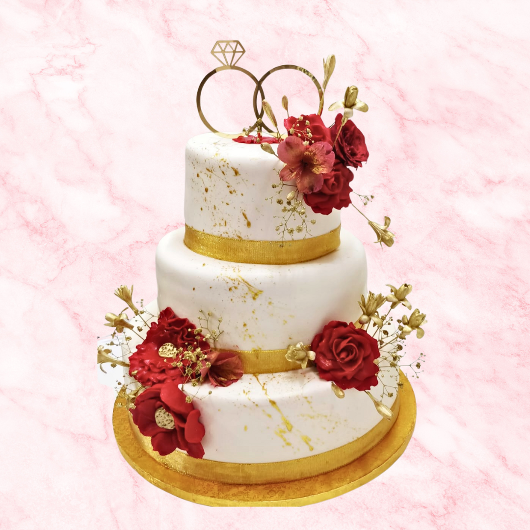 Gilded Elegance Cake