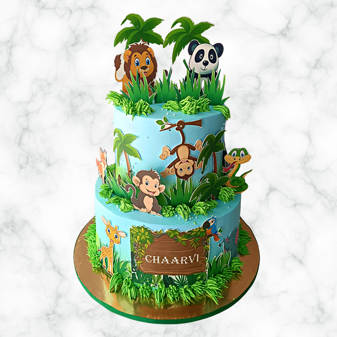 Mischief in the Jungle Cake