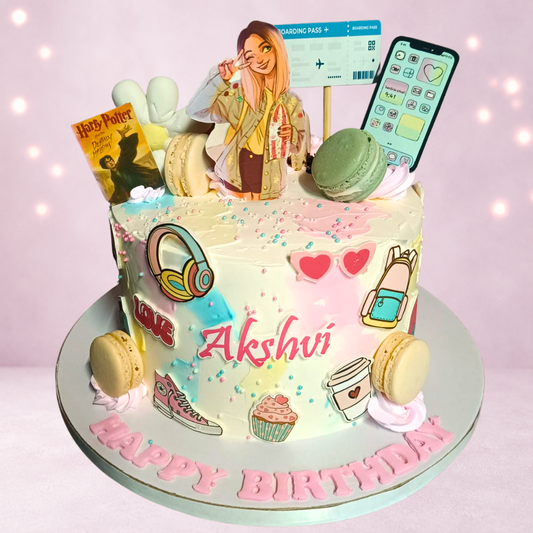 Pastel Personality Birthday Cake
