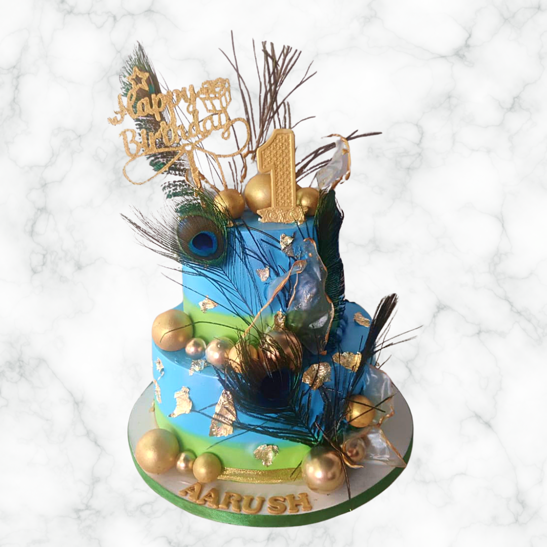 Peacock Feather Cake Legateaucakes