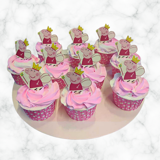 Peppa Pig Cupcakes (Box of 9)