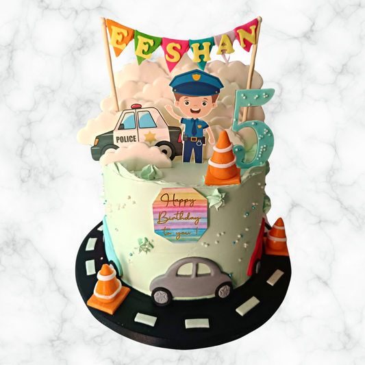 Policeman Car Cake