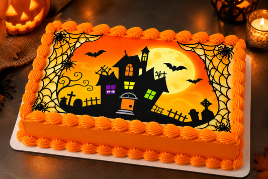 Halloween Haunted House Cake