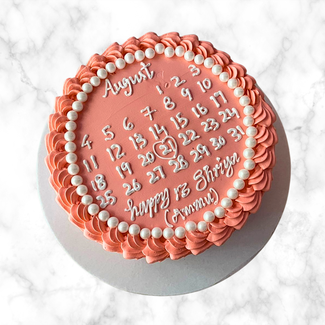 Peachy Delight Birthday Cake