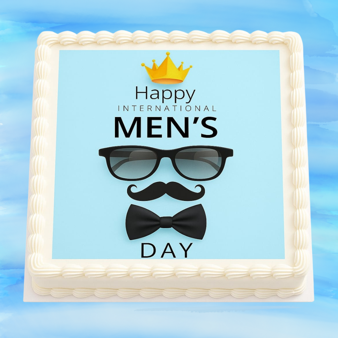 Men’s Day Custom Photo Cake