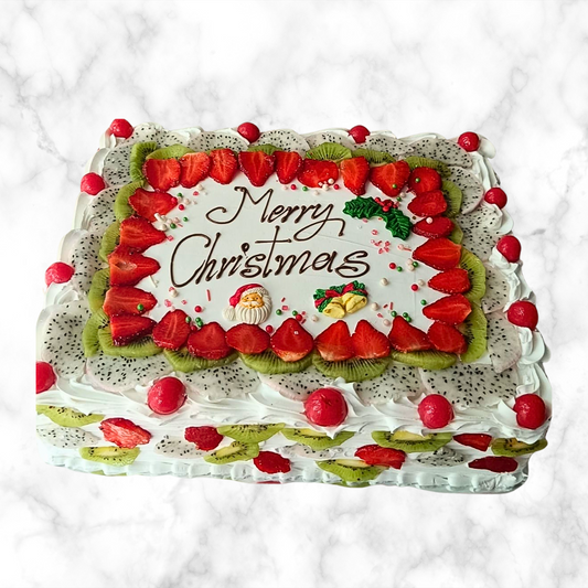 Mixed Fruit Christmas Gateau