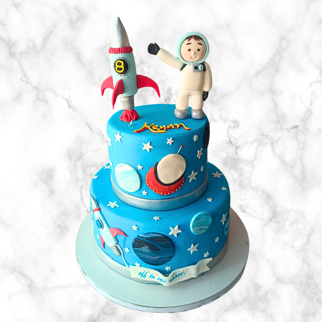 Astronaut's Space Adventure Cake