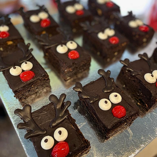 Rudolph Chocolate Brownies (Box of 6)