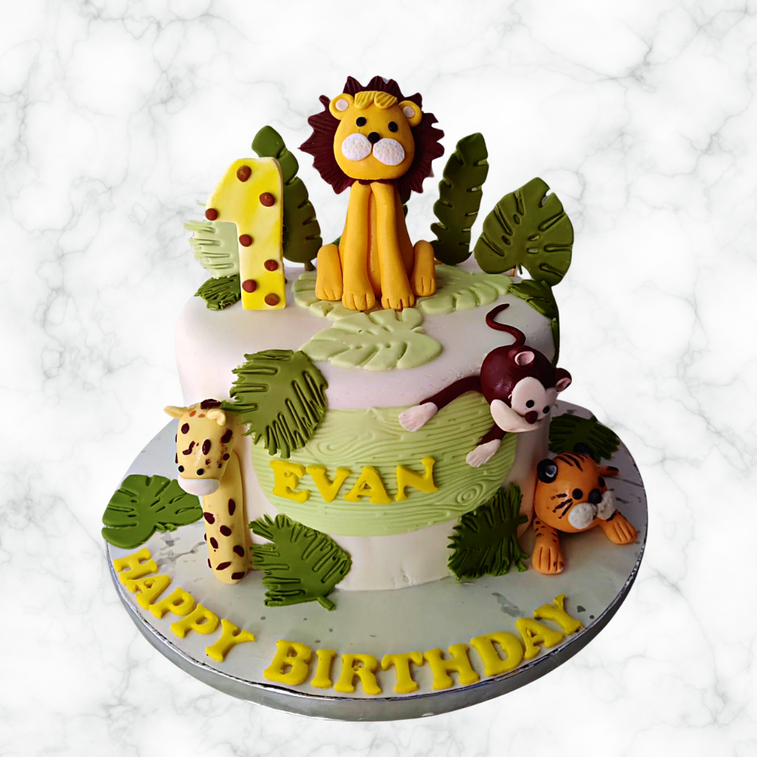 Wild One's First Roar Cake