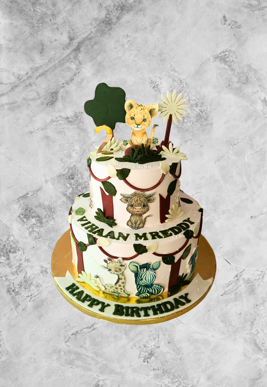 Wild Jungle Safari Cake