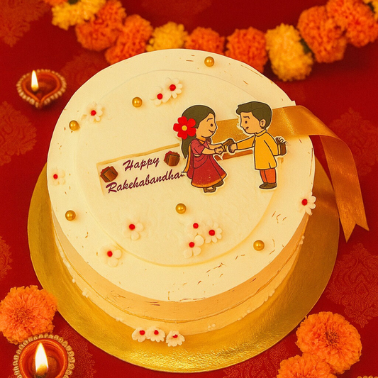 Rakshabandhan Ribbon Pull Away Cake
