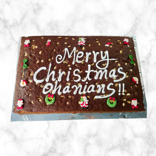 Christmas Plum Sheet Cake