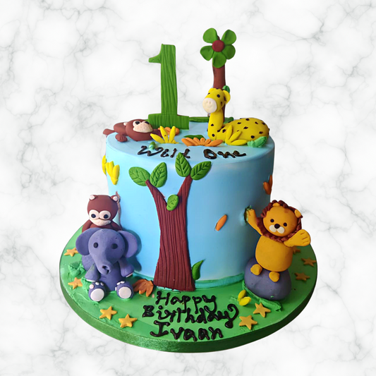 Delightful Jungle Adventure Cake