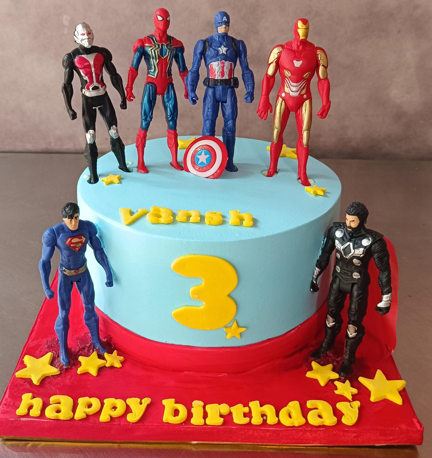 Superhero Squad Birthday Cake