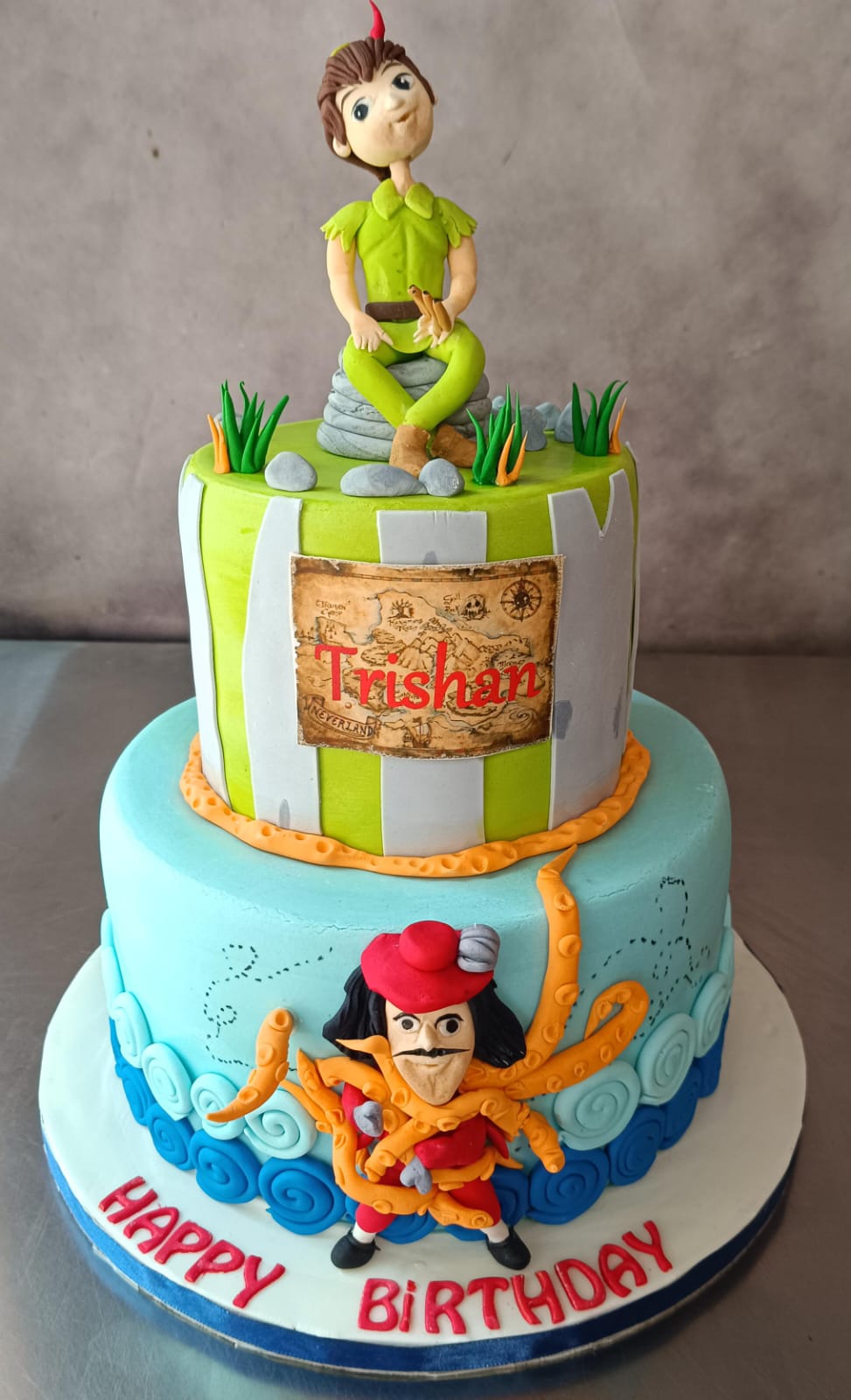 Adventure-Themed Birthday Cake