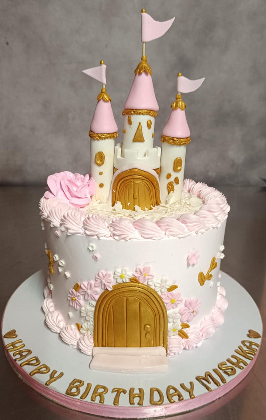 Princess Castle Birthday Cake