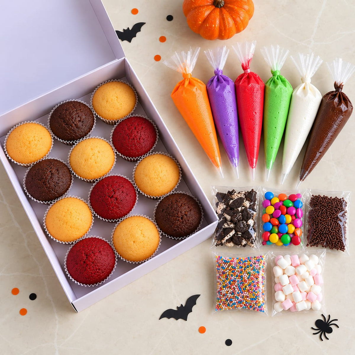 DIY Halloween Cupcake Decorating Kit