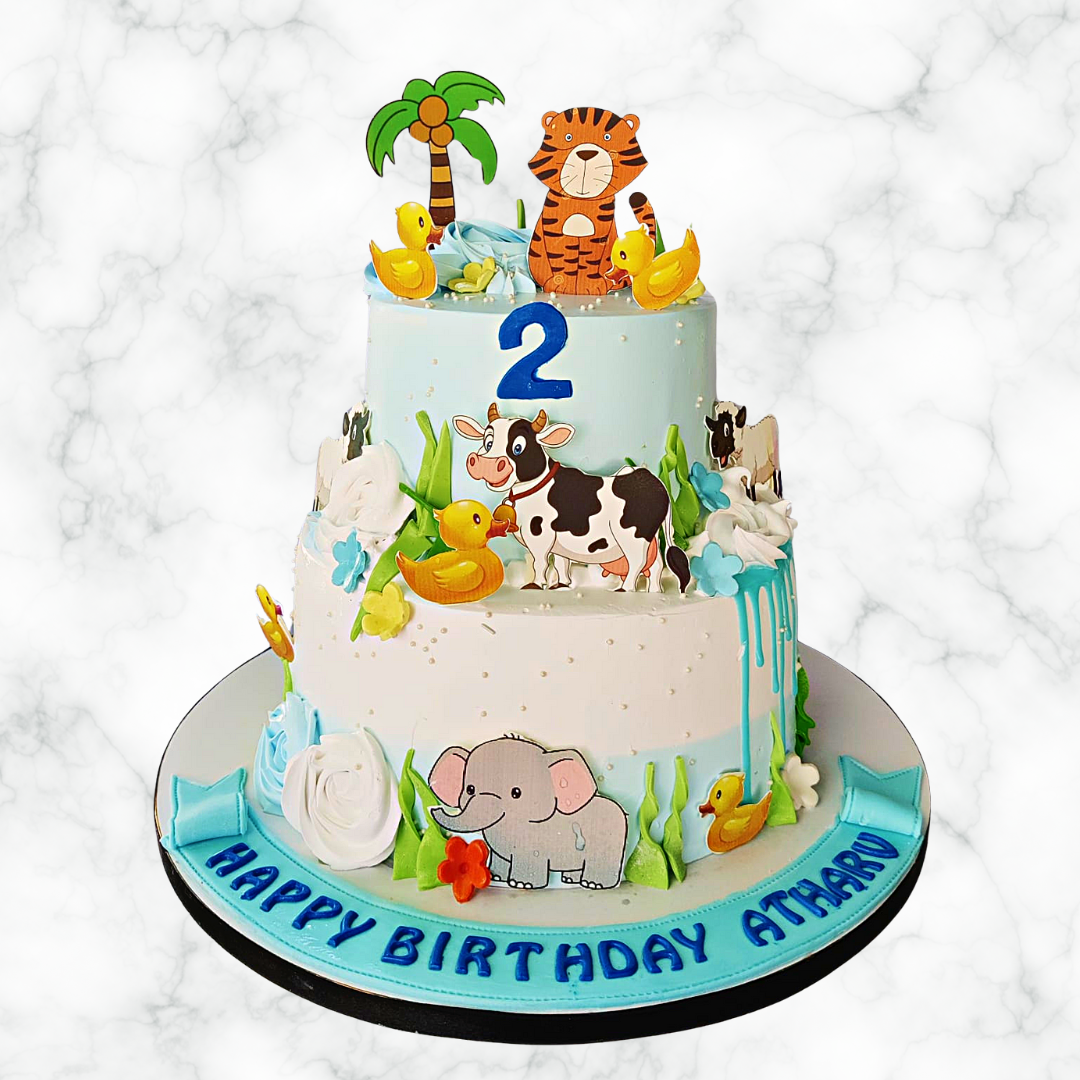 Animal Adventure Cake