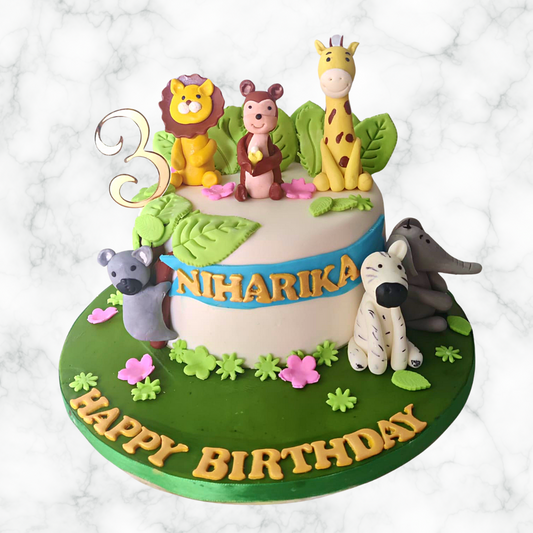 Animal Safari Cake