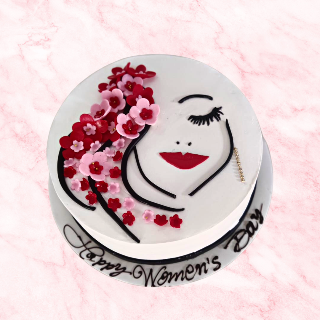 International Women's Day Cake-Round