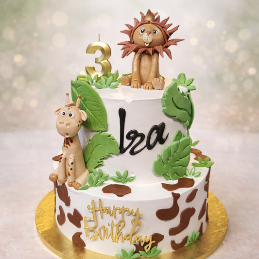 Jungle Safari Birthday Cake