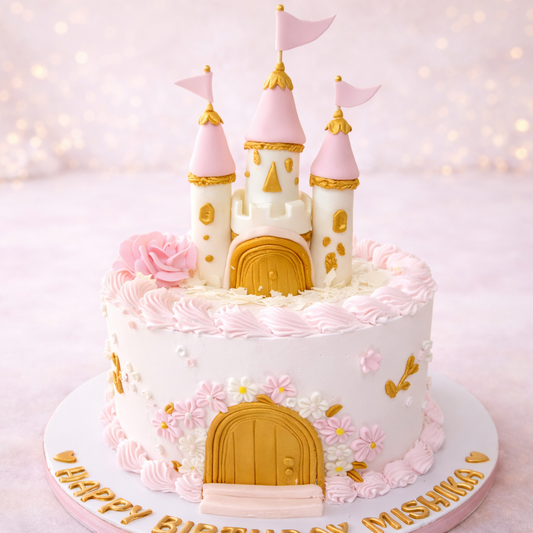 Princess Castle Birthday Cake