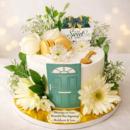 A Sweet New Beginning Cake