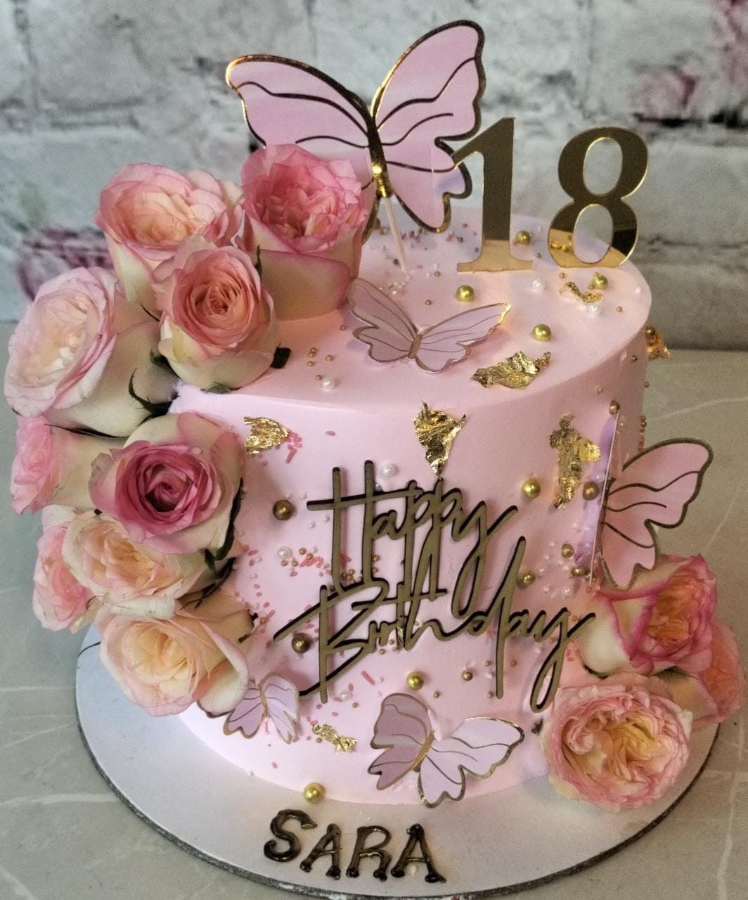 legateaucakes Butterfly Pink Cake