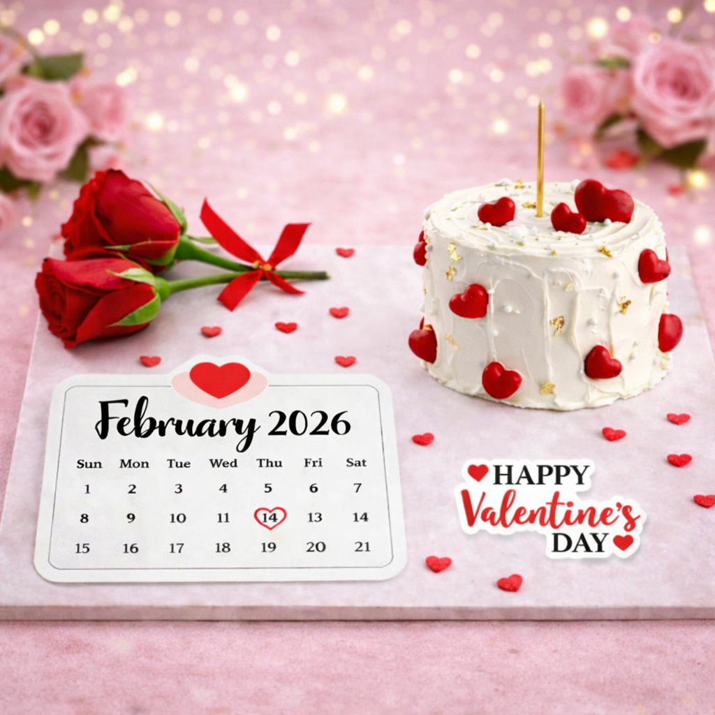 Valentine’s Day Calender Cake