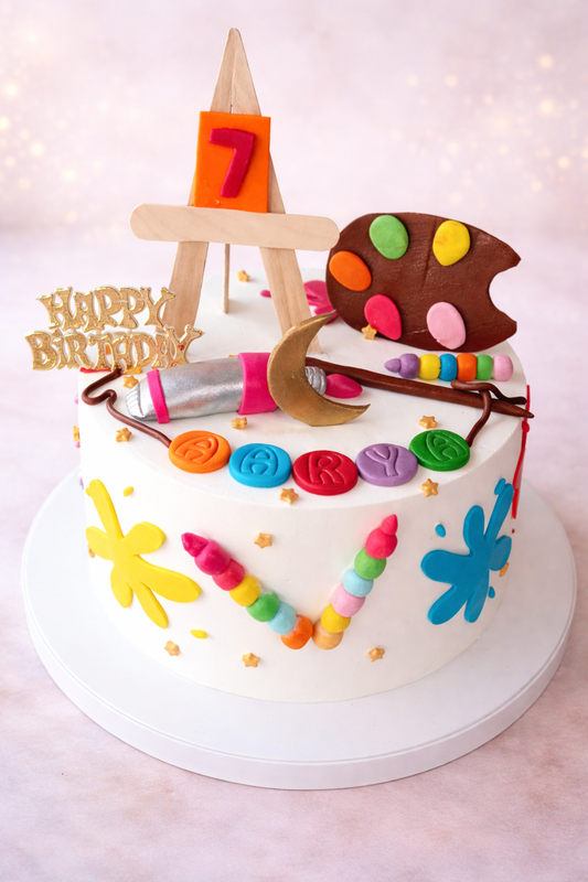 Little Artist Birthday Cake