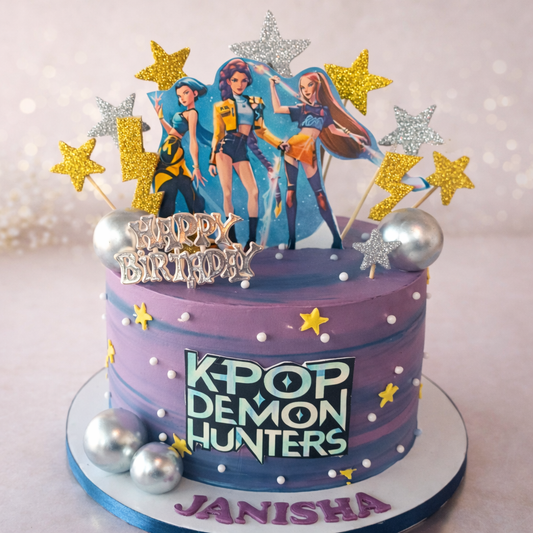 K-Pop Demon Hunters Birthday Cake