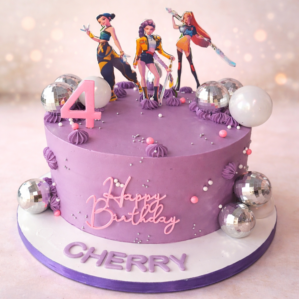 Pop Star Birthday Cake
