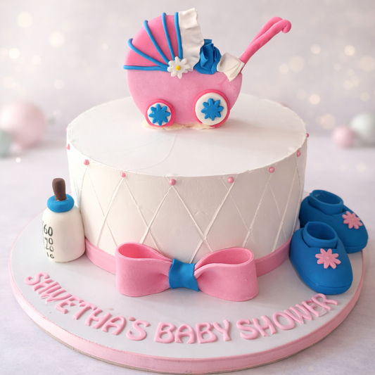 Sweet Baby Shower Bliss Cake