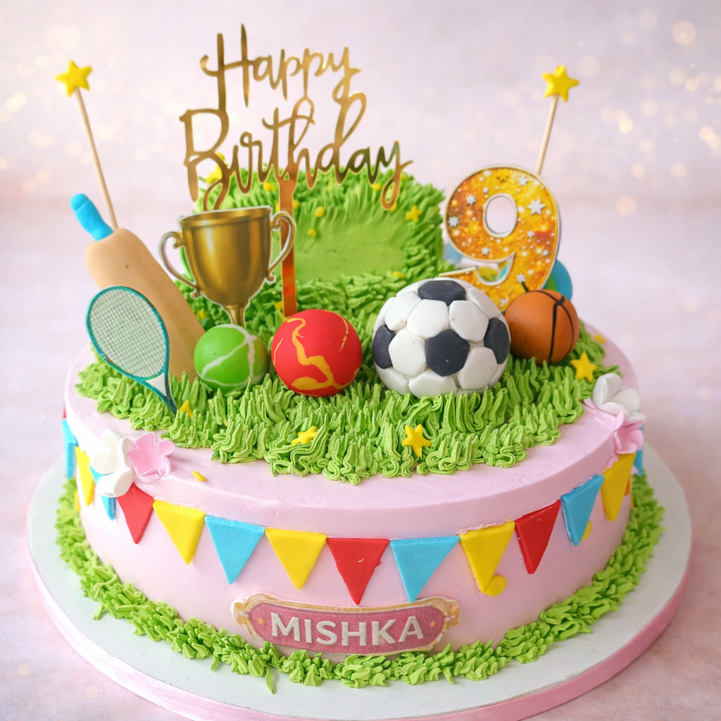 Sports Carnival Birthday Cake