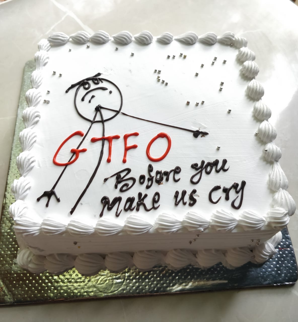 legateaucakes GTFO Farewell cake