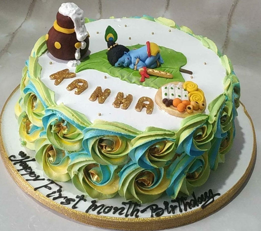 DHANYA'S DELIGHTS: Baby Krishna Cake | Cake, Party cakes, Amazing cakes