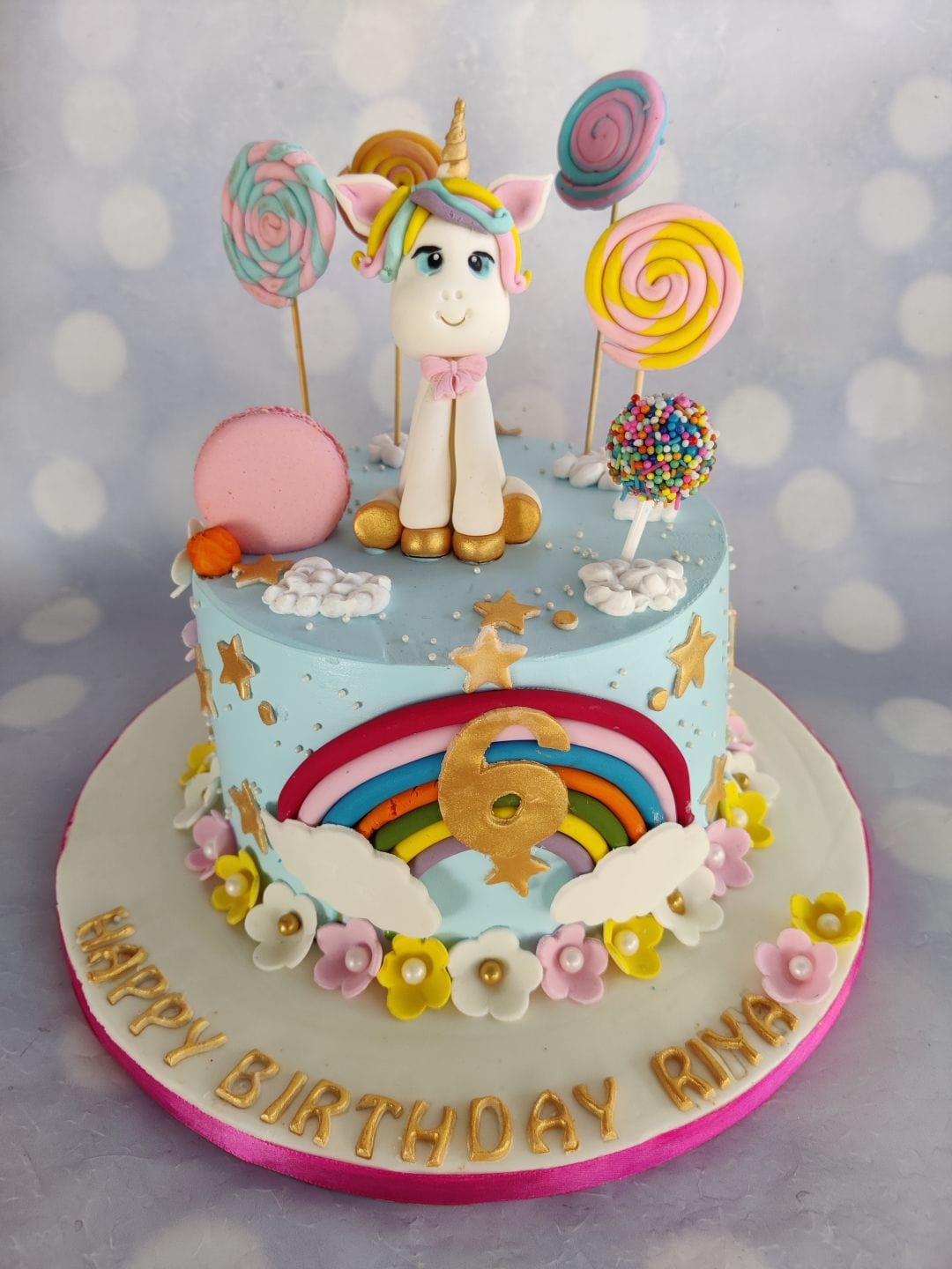 legateaucakes Rainbow Unicorn Cake