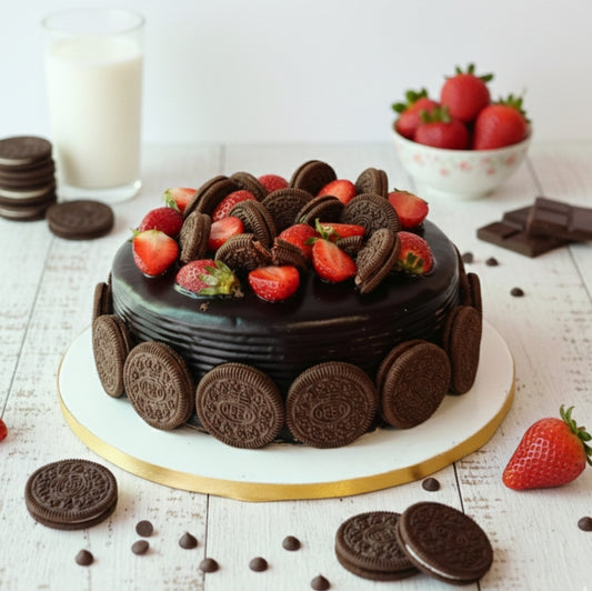 Oreo Strawberry Cake