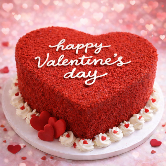 Red Velvet Valentine's Day Cake