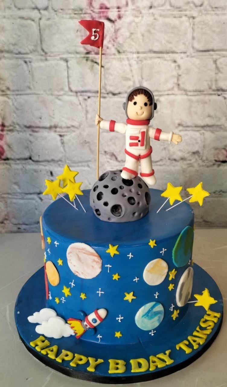 Space Cake | Birthday cake kids, Boy birthday cake, Kids cake